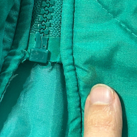 Vintage Saxton Hall Winter Puffer Coat Teal Green - Picture 9 of 11